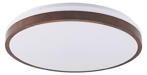Stropní Lampa Lindby, Hudsona, stmívatelné, Dřevo, Obývací pokoj, Dřevo, Moderní