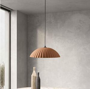 Ondaluce - Lustr na lanku RUSTIC 1xE27/15W/230V pr. 50 cm beton/hnědá