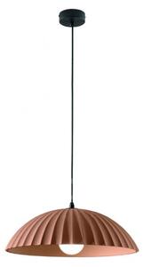 Ondaluce - Lustr na lanku RUSTIC 1xE27/15W/230V pr. 50 cm beton/hnědá