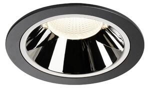 LA 1004041 NUMINOS® DL XL vnitřní LED zápustné stropní svítidlo černá/chrom 4000 K 55° - BIG WHITE (SLV)