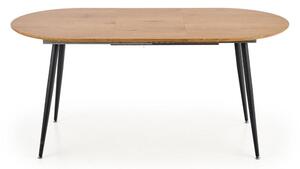 Rozkládací jídelní stůl BALNOR 120/160x80 cm dub/černá