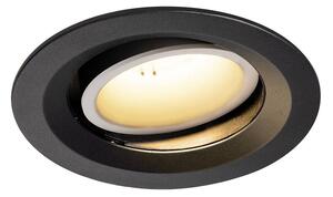 LA 1003557 NUMINOS® MOVE DL M vnitřní LED zápustné stropní svítidlo černá/bílá 2700 K 40° otočné a výkyvné - BIG WHITE (SLV)