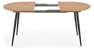 Rozkládací jídelní stůl BALNOR 120/160x80 cm dub/černá