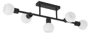 Stropní Lampa Lindby, Biscala, stmívatelné, Černá, Obývací pokoj, Kov, Moderní