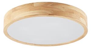 Stropní Lampa Lindby, Tanju, stmívatelné, Dřevo, Obývací pokoj, Dřevo, Venkovský / rustikální