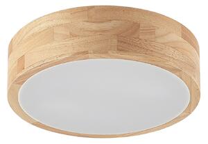 Stropní Lampa Lindby, Tanju, stmívatelné, Dřevo, Obývací pokoj, Dřevo, Venkovský / rustikální