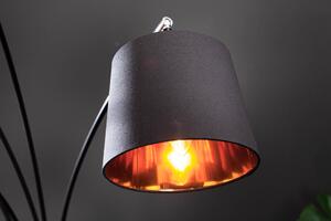 Noble Home Černo - zlatá kovová stojací lampa Levero, 178 cm