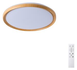 Brilagi-LED Stm. strop. sv. RIVO LED/72W/230V 3000-6000K dek. dřeva pr. 50 cm+DO