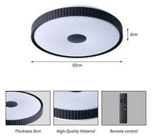 Brilagi - LED Stmív. strop. sv. CORVO LED/72W/230V 3000-6000K černá pr. 50 cm+DO