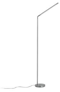 Stojací Lampa Lindby, Jabbo, Šedá, Pracovna, Kov, Moderní