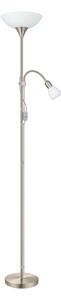 EGLO 82842 - Stojací lampa UP 2 1xE27/60W + 1xE14/25W chrom