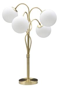 Stolní lampa Mauro Ferretti Elerom, 53x74 cm, zlatá/bílá