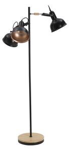 Stojací lampa Mauro Ferretti Starline 3 svítidla, 75x141,5 cm, černá/měděná
