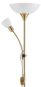 EGLO 82843 - Stojací lampa UP 2 1xE27/60W + 1xE14/25W zlatá