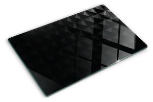 Skleněné krájecí prkénko Geometrické vzory v odstínech černé ddk-nr-wm-00006057