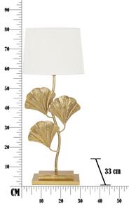 Stolní lampa Mauro Ferretti Ertemos, 33x81 cm, zlatá/bílá