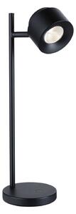 Stolní lampa Paulmann, Puric Pane I, stmívatelné, Černá, Obývací pokoj, Kov, Moderní