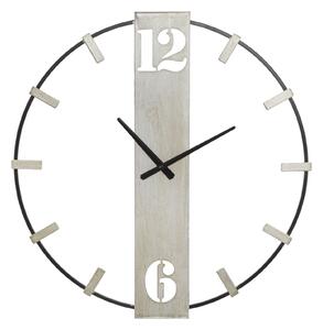 Nástěnné hodiny Mauro Ferretti Vatom, 61x4,5x63 cm, černá/stříbrná