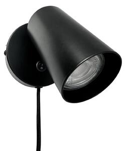 Nástěnná Svítidla Dyberg Larsen, Modern, stmívatelné, Černá, Obývací pokoj, Kov, Design