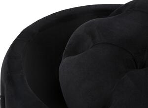 Černý puf Mauro Ferretti Pulgar, 42x55x55cm