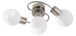 Stropní Lampa Lindby, Ciala, stmívatelné, Metalická, Obývací pokoj, Sklo, Moderní