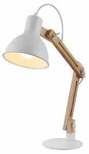 Stolní lampa Lindby, Shivanja, Dřevo, Pracovna, Dřevo, Moderní