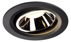 LA 1003657 NUMINOS® MOVE DL L vnitřní LED zápustné stropní svítidlo černá/chrom 3000 K 55° otočné a výkyvné - BIG WHITE (SLV)