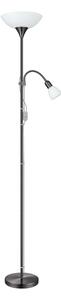 Eglo 93917 - Stojací lampa UP 2 1xE27/60W/230V + 1xE14/25W/230V černý chrom