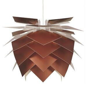 Závěsná svítidlo Dyberg Larsen, Illumin Copper Look, stmívatelné, Měděná, Obývací pokoj, Plast, Design