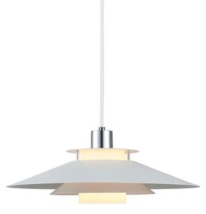 Závěsná svítidlo Halo Design, Bílá, Jídelna, Kov