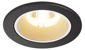 LA 1003800 NUMINOS® DL S vnitřní LED zápustné stropní svítidlo černá/bílá 3000 K 55° včetně listových pružin - BIG WHITE (SLV)