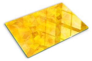 Skleněná krájecí deska Žlutá geometrická mozaika ddk-nr-wm-00006111