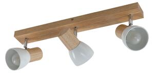 Stropní Lampa Lindby, Thorin, stmívatelné, Dřevo, Obývací pokoj, Dřevo, Skandinávský