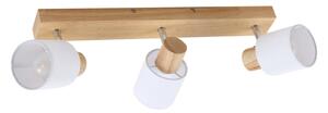 Stropní Lampa Lindby, Wanessa, stmívatelné, Dřevo, Obývací pokoj, Dřevo, Moderní
