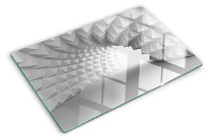Skleněná deska do kuchyně 3D geometrický vzor ddk-nr-wm-00006114