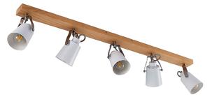 Stropní Lampa Lindby, Blana, stmívatelné, Dřevo, Obývací pokoj, Dřevo, Skandinávský