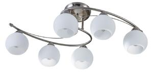 Stropní Lampa Lindby, Svean, stmívatelné, Metalická, Obývací pokoj, Sklo, Moderní