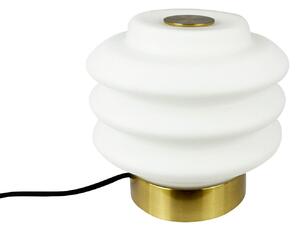 Stolní lampa Dyberg Larsen, Diva, Metalická, Obývací pokoj, Sklo, Skandinávský