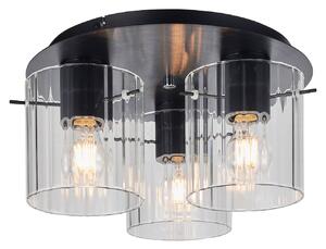 Stropní Lampa Lucande, Eirian, stmívatelné, Transparentní, Obývací pokoj, Kov, Moderní