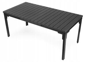 Rozkládací zahradní stůl 180-240 cm pro 12 os. ocel HDPE šedý MultiGarden