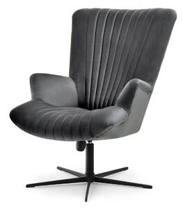 Relaxační křeslo Elesenta (grafit + černá). Akce -10%
