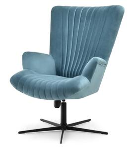 Relaxační křeslo Elesenta (modrá + černá). Akce -10%