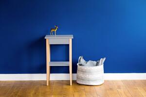 Ragaba Noční stolek Taloumne, 40x35x70 cm, jemně modrá/přírodní