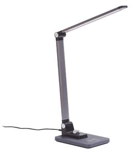 Stolní lampa Lindby, Valtaris, stmívatelné, Metalická, Pracovna, Plast, Moderní