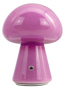 Stolní lampa Dyberg Larsen, Morkel Mushroom, stmívatelné, Fialová, Obývací pokoj, Sklo, Skandinávský