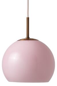 Závěsná svítidlo FRANDSEN, Ball, stmívatelné, Pudrová, Obývací pokoj, Sklo, Design