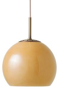Závěsná svítidlo FRANDSEN, Ball, stmívatelné, Béžová, Obývací pokoj, Sklo, Design