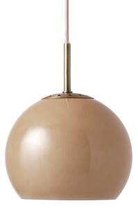 Závěsná svítidlo FRANDSEN, Ball, stmívatelné, Hnědá / Rezavá, Obývací pokoj, Sklo, Design