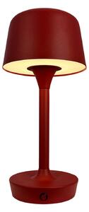 Stolní lampa Dyberg Larsen, Flow, stmívatelné, Červená, Obývací pokoj, Kov, Skandinávský