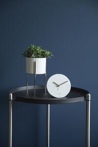 Select Time Černo stříbrný odkládací stolek s kolečky Vadre